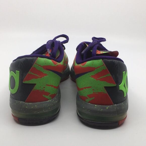 Nike KD 6 VII energy Kevin Durant gray neon green Size kids 4 Youth - Picture 10 of 15